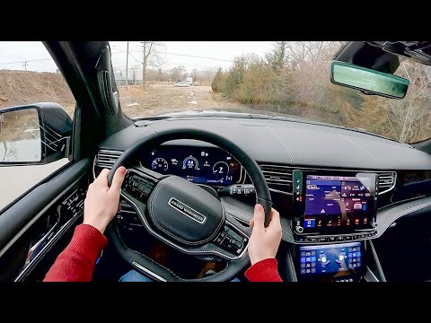 2022 Jeep Grand Wagoneer Obsidian - POV Test Drive (Binaural Audio)