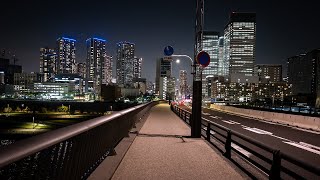 A Summer Night Walk from Shin-Toyosu to Kachidoki — July 2025