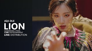 Download lagu (G)I-DLE (여자)아이들 - LION | Line Distribution mp3 Download lagu (G)I-DLE (여자)아이들 - LION | Line Distribution mp3