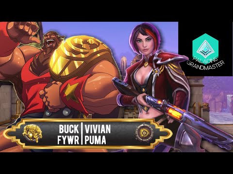 INSANE Duo GM : Slaying Buck & Vivian Tank (fywr & Püma) Paladins Grandmaster