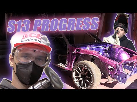 Finishing the Cage and Paint Prep - K24 Swap S13 // Drift Team Animal Style