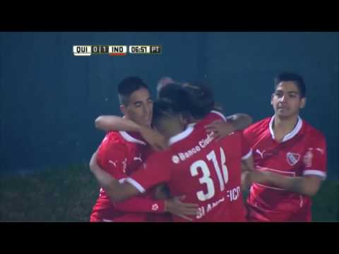 Gol de Emiliano Rigoni, Quilmes 0 - 1 Independiente - Fecha 16 Primera División