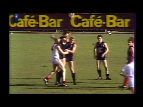 Justin Madden funny antics third quarter 1984 Round 22