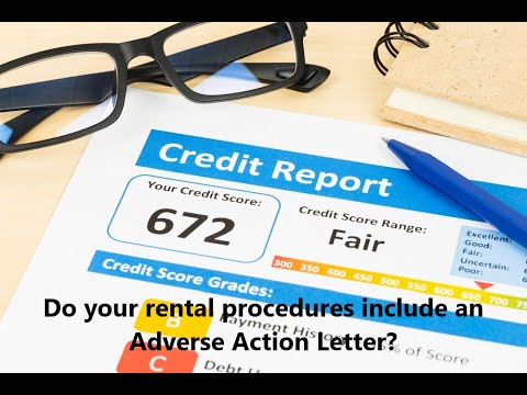YouTube video about Sample Landlord Adverse Action Notice