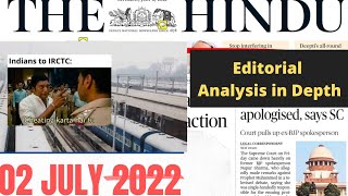 Inside Train - The Hindu News Analysis | 02 July 2022
