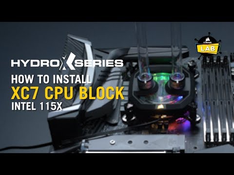 Hydro X Series XC7 RGB CPU Water Block (1200/AM4) — Silver