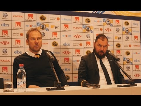Presskonferens med Alexander Axén och Magnus Haglund
