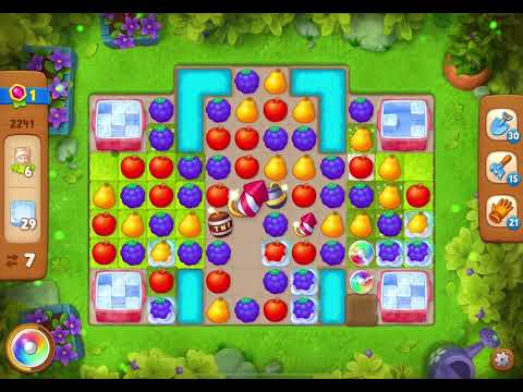 GardenScapes Level 2241 no boosters (15 moves)