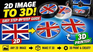 Turn 2D Images Into 3D Prints (Step By Step)