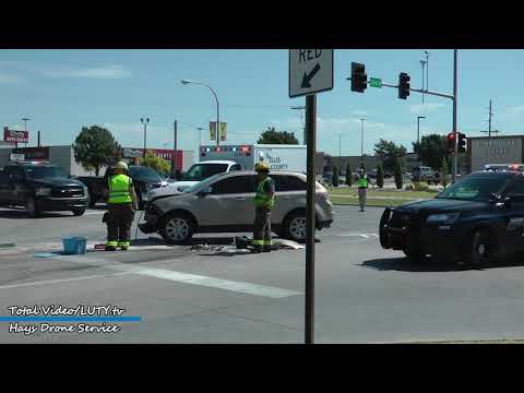 Injury accident at 32nd and Vine Streets Hays KS 7/17/19