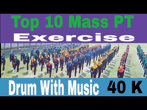 Top 10 Mass PT Exercise Music with Drum !! Morning Assembly In School!!