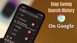 How to Stop Google from Saving Search History! See CHROME Search History