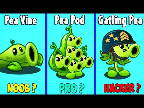 MEGA GATLING PEA vs PEA POD vs PEA VINE - Who Will Win? - PvZ 2 Plant Vs Plant