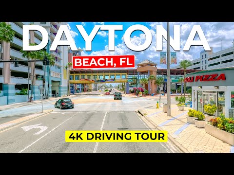 EPIC DAYTONA BEACH 4K - Driving from New Smyrna to Daytona Beach, Florida