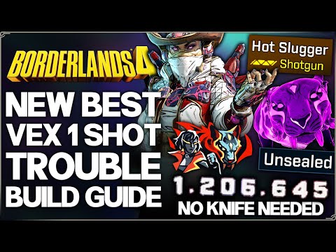 Borderlands 4 - New Best BROKEN OP Vex Build - BILLION DPS Phase Familiar - UVH 5 & No Knife Guide!