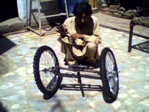 Tadpole trike Steering and tilting