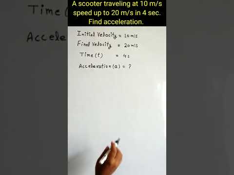 How to find acceleration || Motion class 9 #shorts