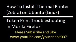 How to install zebra printer | Thermal Printer | Ubuntu