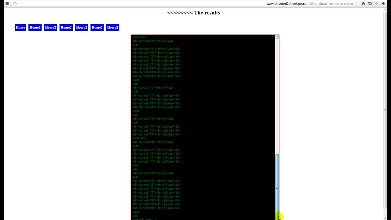 Free Drop Down Menue Nav CSS Code No Need JavaScript