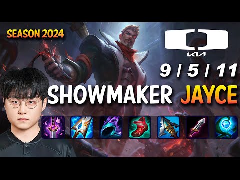 DK ShowMaker JAYCE vs KARMA Mid - Patch 14.5 KR Ranked CHALLENGER  | lolrec