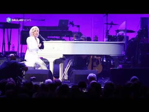 Lady Gaga performs give me a million reasons at Harvey relief concert at Texas A&M