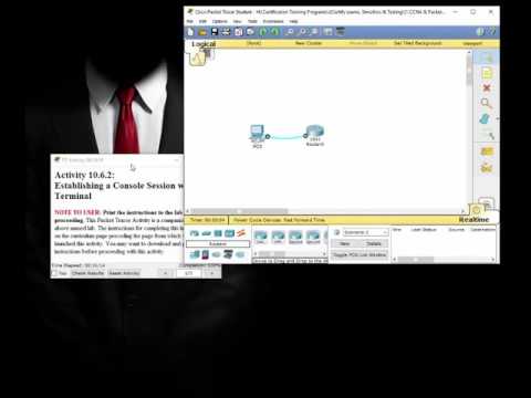 Establishing a Console Session with PT Terminal