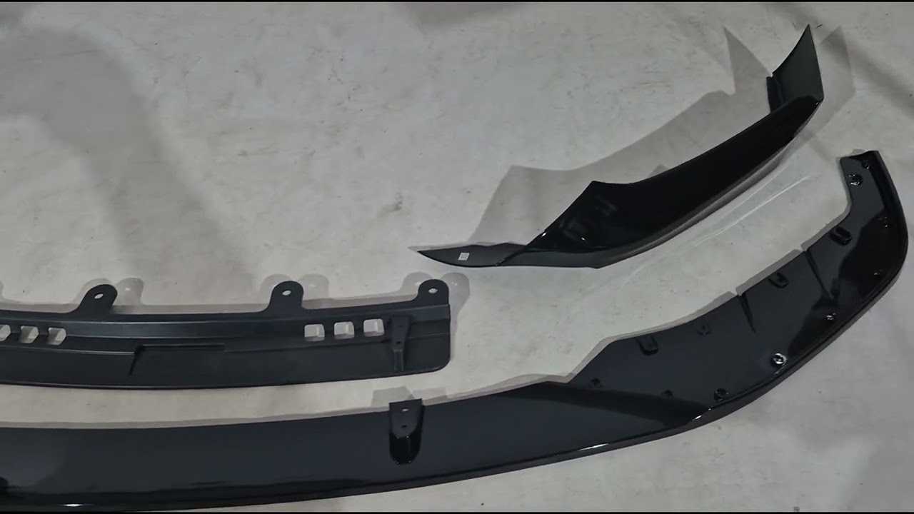 Накладка на передний бампер DPT Lip V2 (для M-Performance 2020-2024, черный глянец) Video 1