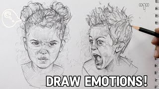 How to Draw Angry & Shocked Faces Like a Pro - Step-by-Step
