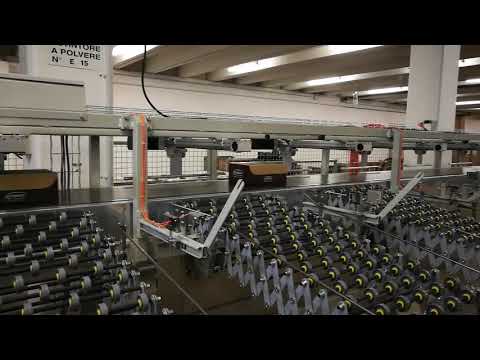 Sistema di smistamento automatico scatole di scarpe Grisport - Meccanica 2P