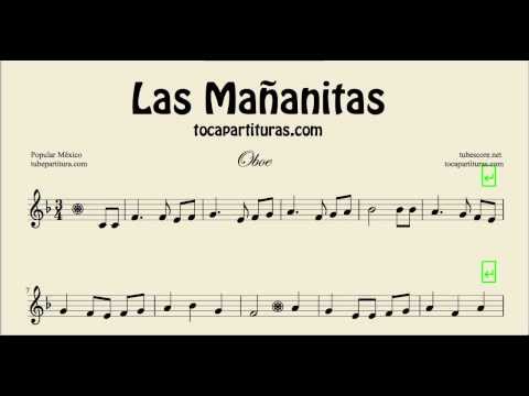 Las Mañanitas Sheet Music for Oboe