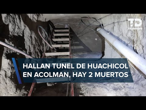 Encuentran dos muertos dentro de túnel de huachicol en Acolman, Edomex