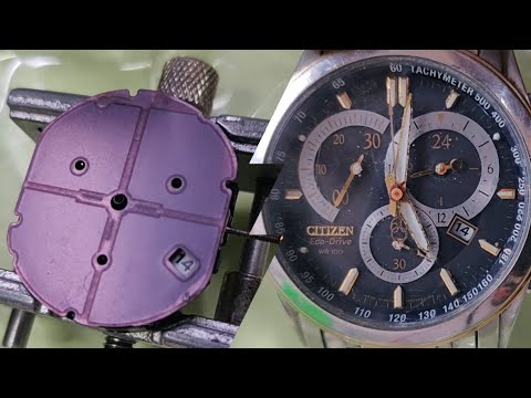 How to repair a citizen eco drive watch? Assembly & Disassembly of citizen Hs70m caliber #watches
