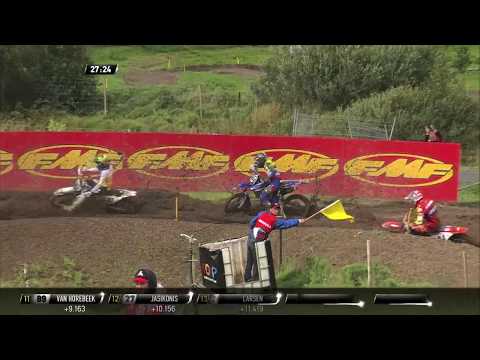 Romain Febvre Crash   MXGP of Sweden 2017