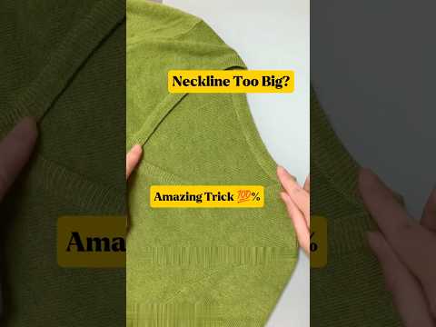 How to Fix a Wide Neckline (Reduce a Neckline)