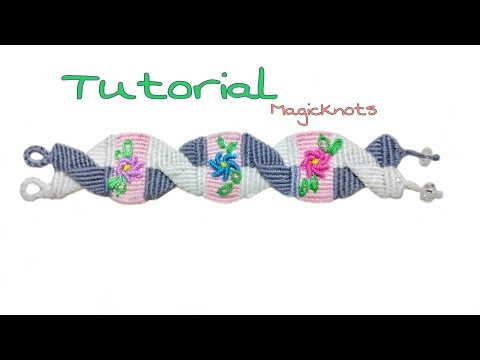 Macrame Bracelet with Beads Tutorial Easy Jewelry Making
