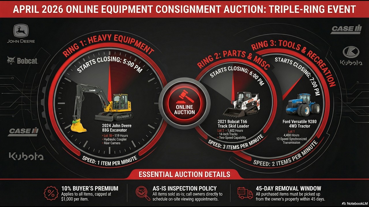 April 2026 Online Equipment Consignment Auction