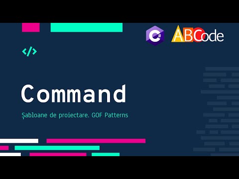 Command. Sabloane GOF. Design Patterns [Romana]