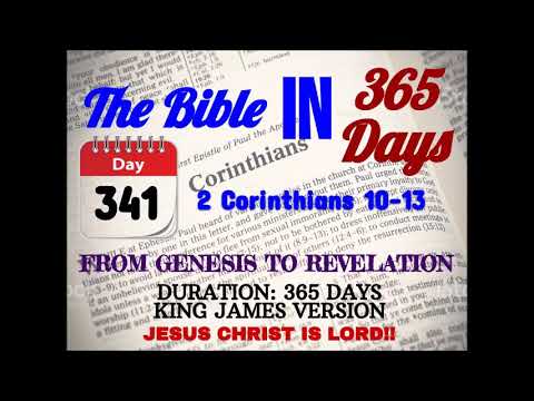 Day 341 Read the Bible in 365 Days. The rewarding daily journey of reading through the Bible!