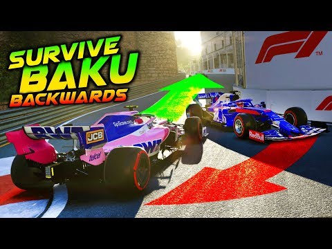 SURVIVE BAKU...BACKWARDS! - F1 2019 Extreme Damage Game Mod
