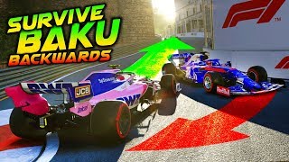SURVIVE BAKUBACKWARDS! - F1 2019 Extreme Damage Ga