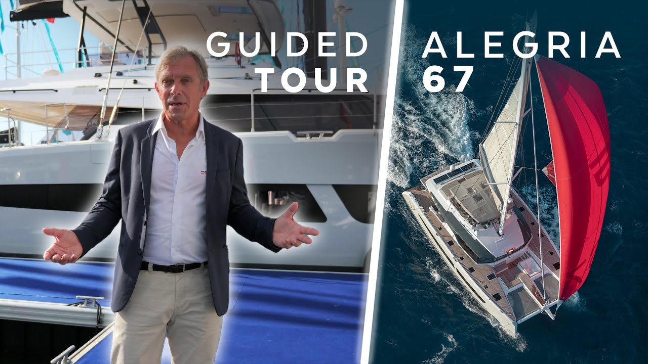 Alegria 67, guided tour of a spacious luxury catamaran