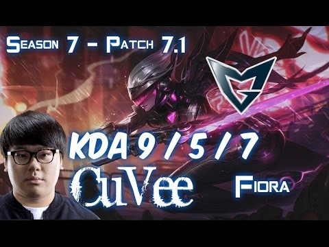 SSG CuVee FIORA vs AKALI Top - Patch 7.1 KR Ranked