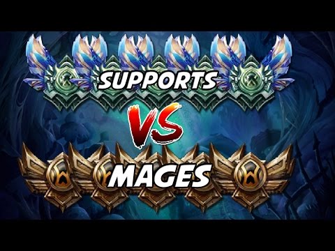 5 DIAMOND SUPPORTS VS 5 BRONZE MAGES