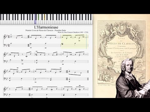 L'Harmonieuse by Jean-François Dandrieu (1724, Baroque Harpsichord)