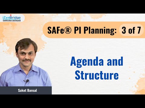SAFe®️ PI Planning : Agenda and Structure - 3 of 7