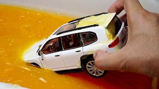 Sliding Diecast Cars Jump into the Water