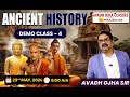 GS Foundation | Ancient History | Demo Class 4 | By Avadh Ojha Sir #avadhojha #ancienthistory