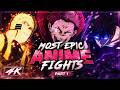 Most Epic Anime Fights Cinematic 4K Fight Compilation Part 1 戦闘シーン