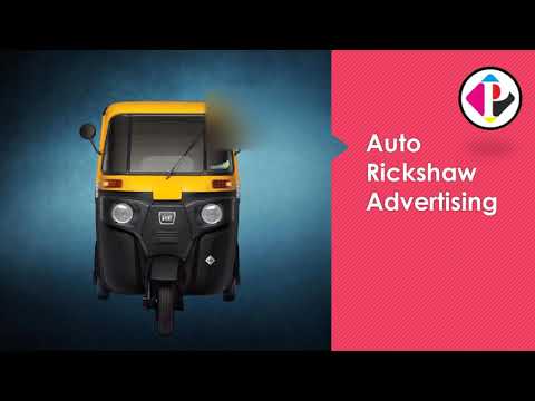 Auto rickshaw back panel advertising service