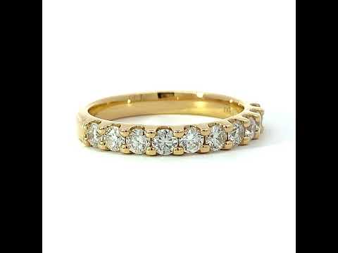 Yellow Gold 0.75ct Diamond Eternity Ring
